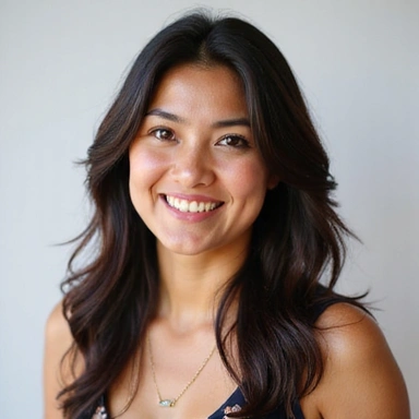 Professional and friendly portrait of Anya Sharma, a female nutritionist.